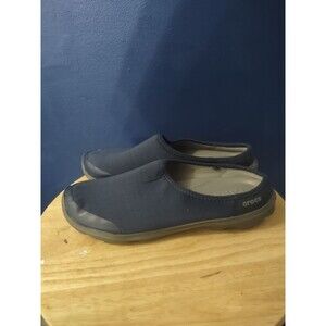 Crocs Busy Day Clog Slip on Fabric Navy Women’s Size 7